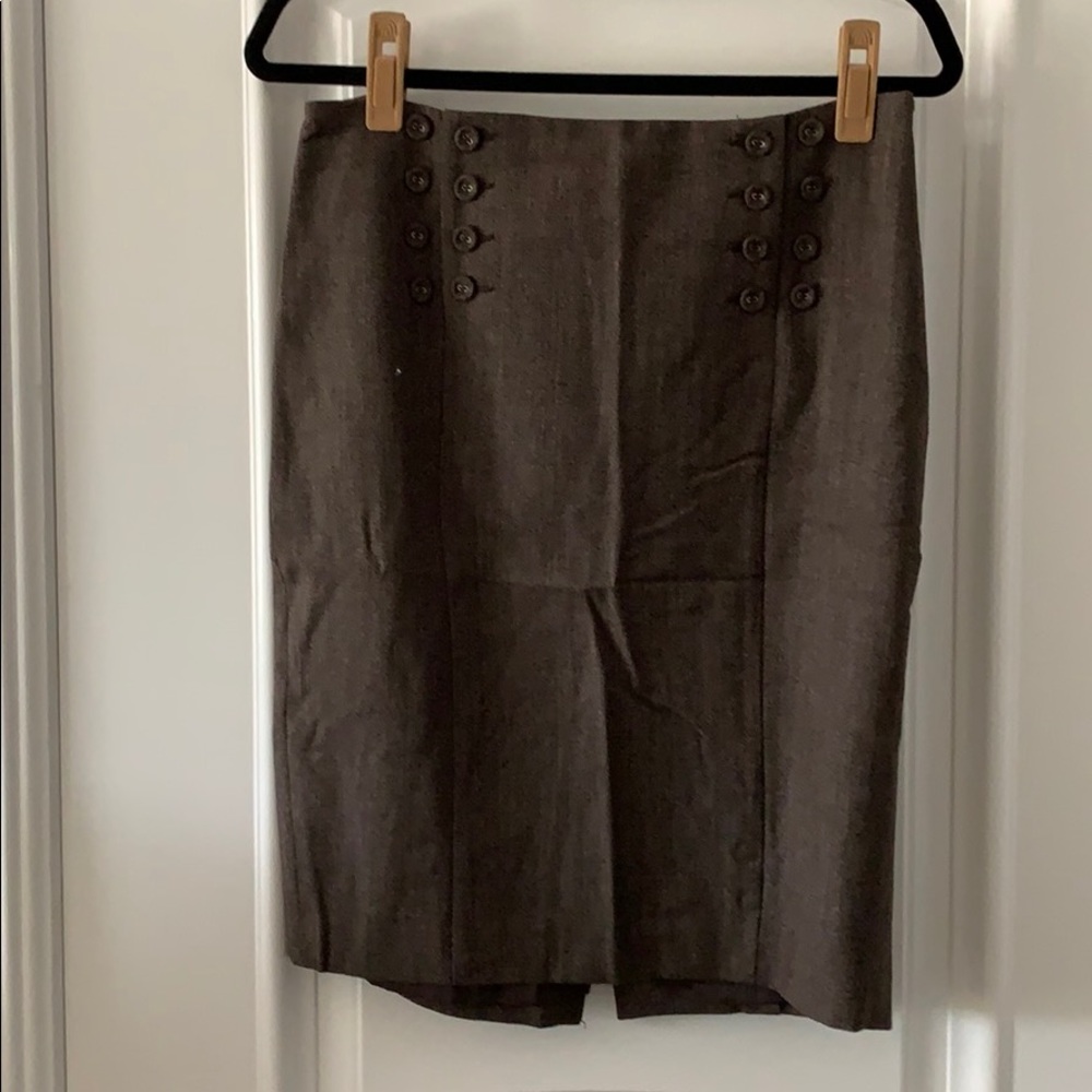 The Limited Brown tweed lined pencil skirt